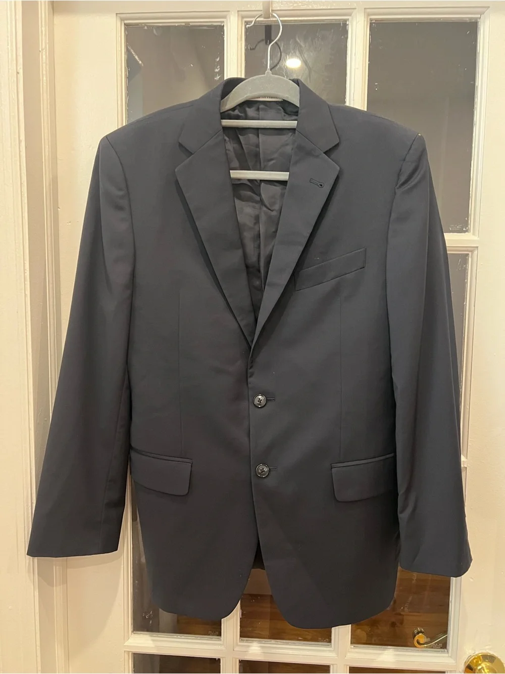 Joseph Abboud Men’s 38R Navy Wool Blazer Super 120’s Made in USA
